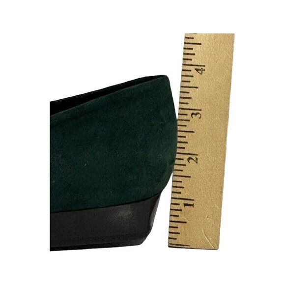 Stephane Kelian Vintage‎ Green Suede Pumps with Bow, Size 8 US, - Picture 13 of 13